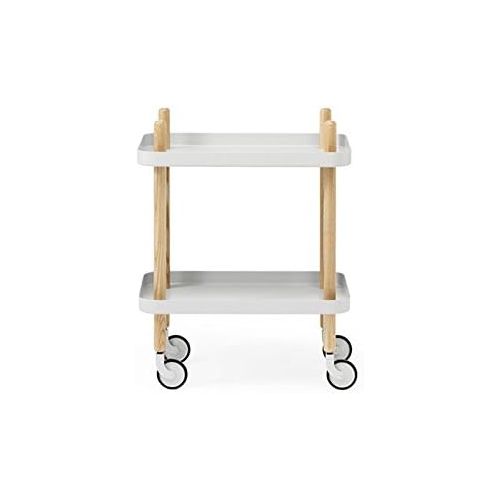  Normann Copenhagen Block Table Beistellwagen - lichtgrau - Simon Legald - Design - Beistelltisch - Sofatisch - Regal