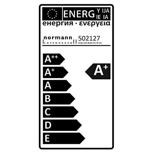  Normann Copenhagen - Ersatzgluehbirne - fuer alle AMP Lampen - 2 Watt - EU E14 - [Energieklasse A+]