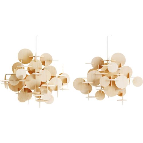  Marke: Normann Copenhagen Bau Pendant Pendelleuchte, natur BxH 57.5 x 44cm