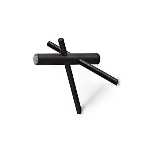  Normann Copenhagen - Haken, Wandhaken, Garderobe - Sticks - Schwarz - 2er Set