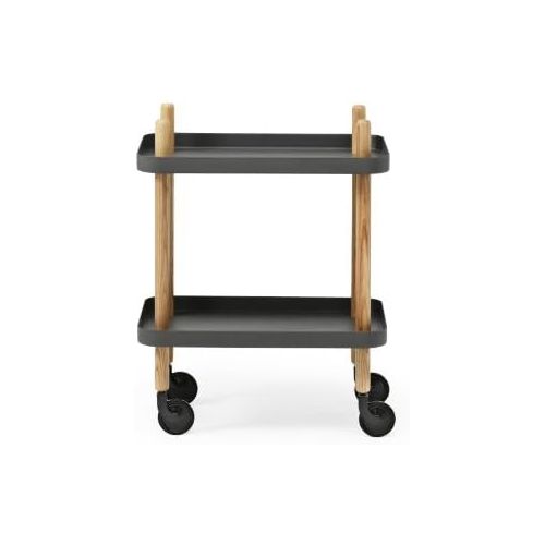  Normann Copenhagen Block Serviertisch, Stahl, Dunkelgrau, 64x50x35cm