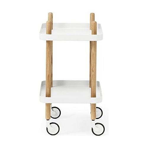  Normann Copenhagen Block Serviertisch, Stahl, Weiss, 64x50x35cm