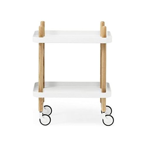  Normann Copenhagen Block Serviertisch, Stahl, Weiss, 64x50x35cm