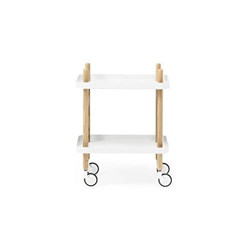  Normann Copenhagen Block Serviertisch, Stahl, Weiss, 64x50x35cm