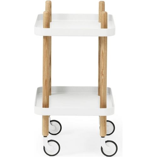  Normann Copenhagen Block Serviertisch, Stahl, Weiss, 64x50x35cm