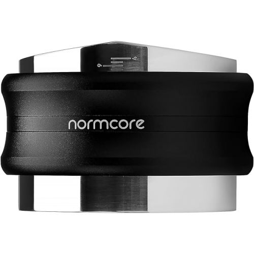  Normcore 58.5mm Coffee Distributor & Tamper, Dual Head Coffee Tamper Fits 58mm Portafilters, Double Sided Adjustable Depth, Espresso Hand Tampers, Black