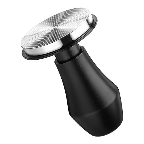  Normcore 58.5mm Espresso Coffee Tamper V4 - Spring Loaded Tamper With Stainless Steel Ripple Base - 15lb / 25lb / 30lbs Replacement Springs - Anodized Aluminum Handle and Stand