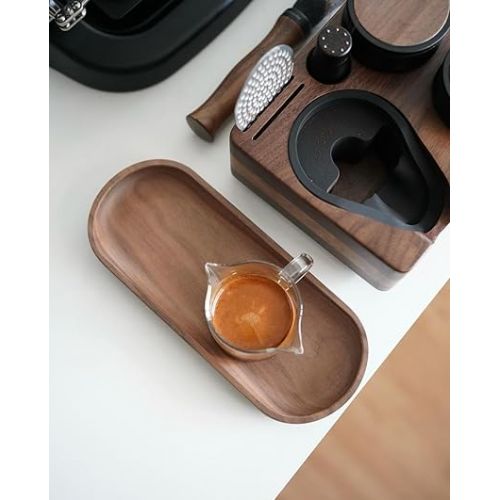  Normcore 3 Pack Wood Tray Set, Valet Tray Bundle, Barista Wooden Tray Set, Set of 3 Stacking Decorative Trays for Coffee Table, Serving Platter, Serving Trays, Irregular Handmade Walnut Wooden Plates