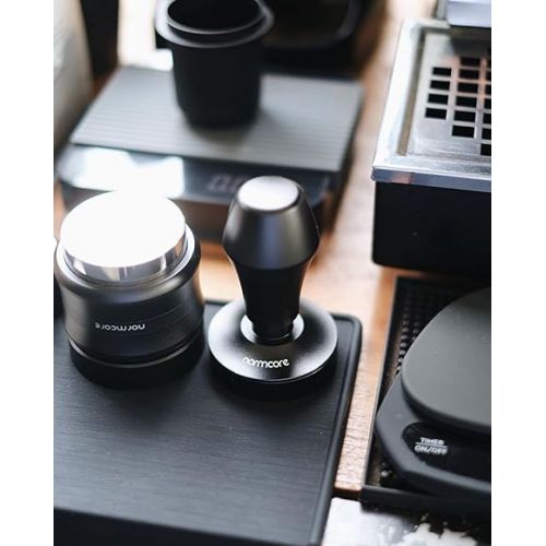  Normcore 58.5mm Coffee Distributor & Tamper - Dual Head Coffee Leveler - Adjustable Depth Leveler - Espresso Hand Tamper Fits All 58mm Espresso Portafilter