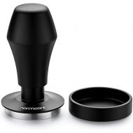 Normcore V4 Coffee Tamper 53.3mm - Spring-loaded Tamper - Barista Espresso Tamper with 15lb / 25lb / 30lbs Replacement Springs - Anodized Aluminum Handle and Stand - Flat Base