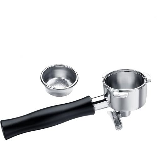  Normcore 54mm Double Spout Portafilter with Basket - Anodized Aluminum Handle and 18g Basket - Fit 54mm Breville/Sage Machines