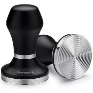 Normcore Espresso Tamper 58.5mm - Heavy Duty Handle Coffee Tamper Tamping Baristas - Interchangeable Tamper Base - 304 Stainless Steel Ripple Base