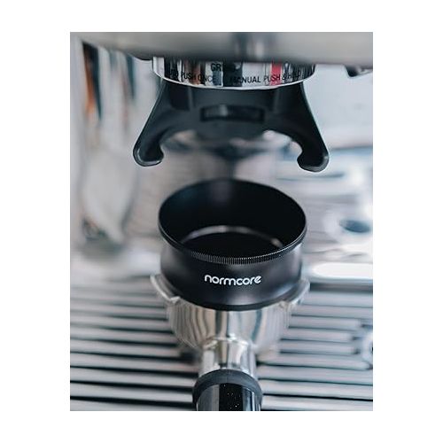  Normcore 54mm Magnetic Dosing Funnel V2 - Espresso Coffee Dosing Ring - 29mm Anodized Aluminum with 9 Neodymium Magnets Fits 54mm Breville Portafilter