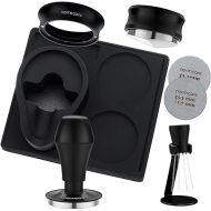 Normcore 53.3mm 7-in-1 Compact Barista Kit: Coffee Tamper, Distributor Tool, WDT with Stand, Dosing funnel, Puck Screen, Tamping Mat, Portafilter Stand, Barista Essentials Kit for Breville Sage 54mm