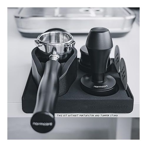  Normcore 53.3mm 7-in-1 Compact Barista Kit: Coffee Tamper, Distributor Tool, WDT with Stand, Dosing funnel, Puck Screen, Tamping Mat, Portafilter Stand, Barista Essentials Kit for Breville Sage 54mm