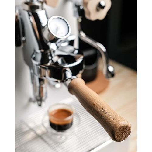  Normcore Wooden Portafilter Handle, Bottomless Portafilter Handle, Natural Oak Wood Handle, M10 Naked Portafilter Wood Handle Replacement, Upgrade Your Espresso Machines