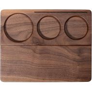 Normcore Tamping Station - Natural Walnut Espresso Tamping Mat - Wooden Tamping Mat for 51/54/58mm Portafilter, Tamper, Distributor, Puck Screen and Portafilter - Genuine American Walnut Wood