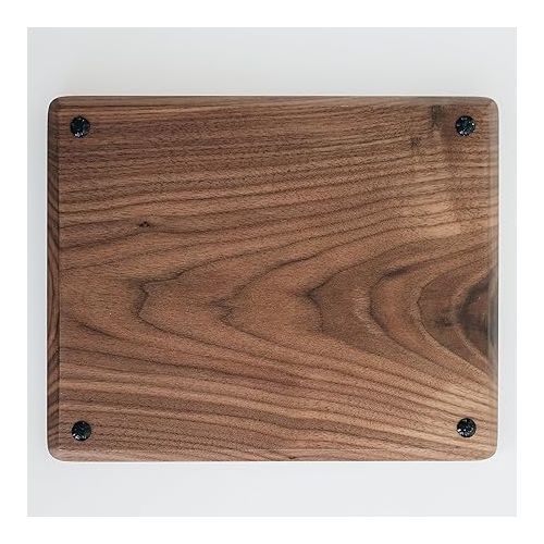  Normcore Tamping Station - Natural Walnut Espresso Tamping Mat - Wooden Tamping Mat for 51/54/58mm Portafilter, Tamper, Distributor, Puck Screen and Portafilter - Genuine American Walnut Wood