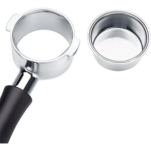  Normcore 54mm Bottomless Portafilter | Bottomless Naked Portafilter | Filter Basket Included | Fits Breville Barista Express and 54mm Breville Machines, Black