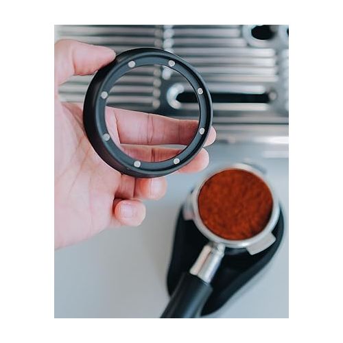 Normcore 54mm Magnetic Dosing Funnel V2 - Espresso Coffee Dosing Ring - 18mm Anodized Aluminum with 8 Neodymium Magnets Fits 54mm Breville Portafilter