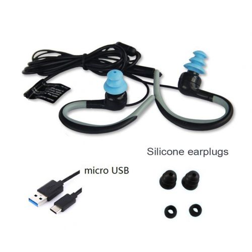  Normia Rita 3M Waterproof Wireless Bluetooth Earphones, Swimming Headphone Around Neck HD Stereo in Ear Earbuds with Mic Noise Cancelling Headsets