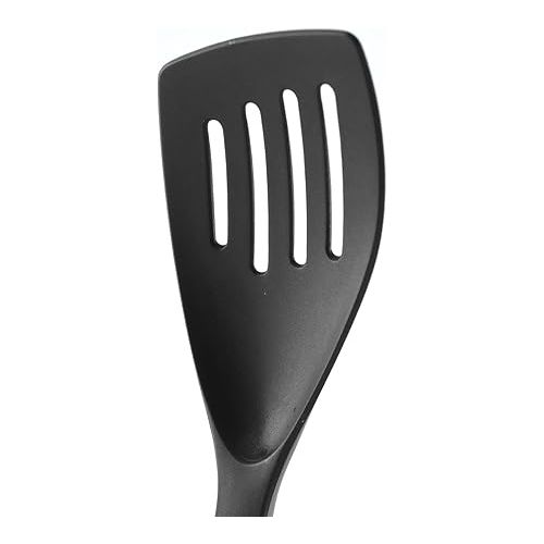  Norpro My FavoriteTM Scoop & Drain Slotted Spatula, Black,One Size Fits All