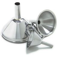 Norpro Stainless Steel Funnels, Set of 3, Silver