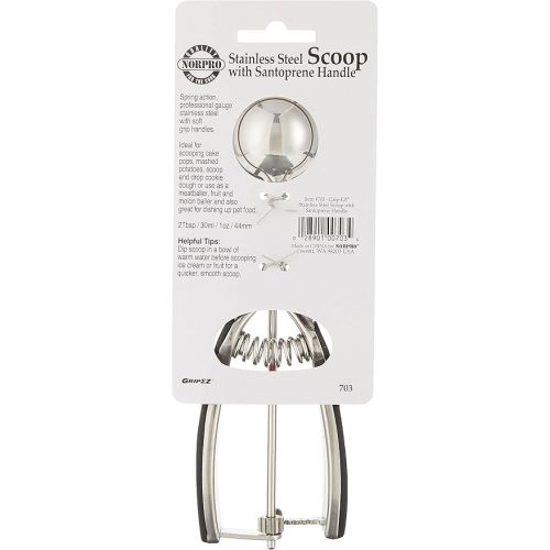  Norpro NOR- SCOOP, SANTOPRENE HANDLE, 42MM (2 Tablespoon)