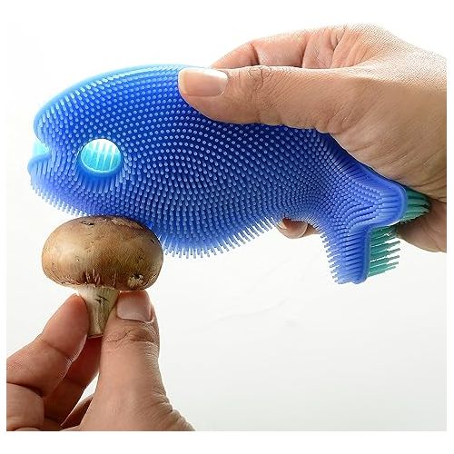  Norpro Fish Silicone Dish Brush