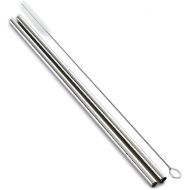 Norpro Stainless Steel 11-Inch Drinking Straws with Cleaning Brush