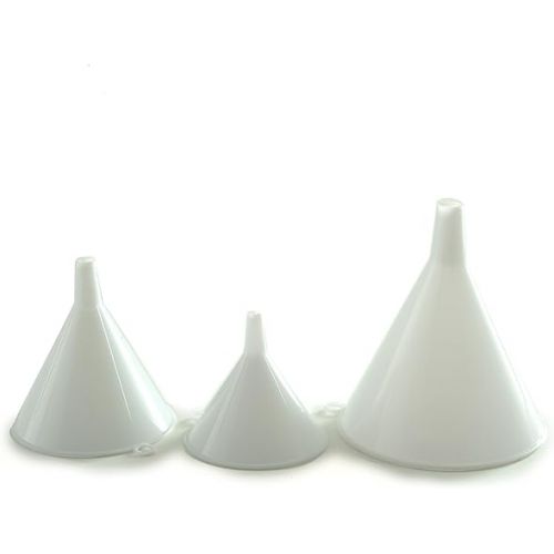  Norpro Plastic Funnel, Set of 3, Set of Three, White