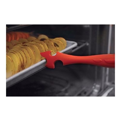  Norpro 1229 Silicone Oven Rack Push/Pull Tool, Red
