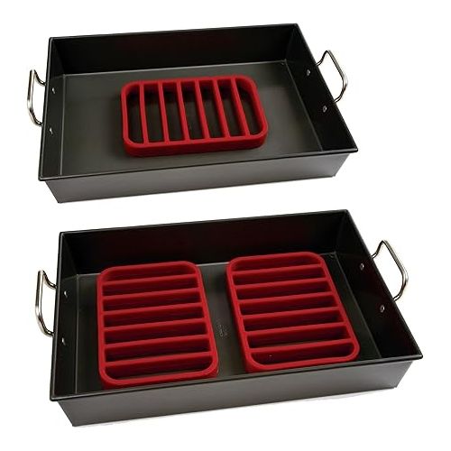  Norpro, Red Rectangle Silicone Roasting Rack, 1 EA