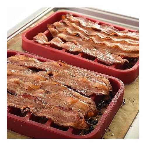  Norpro, Red Rectangle Silicone Roasting Rack, 1 EA