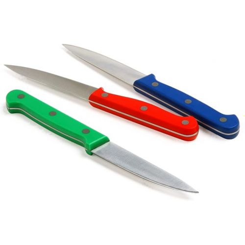  Norpro Colored Paring Knife Set, 3-Piece, Multicolored