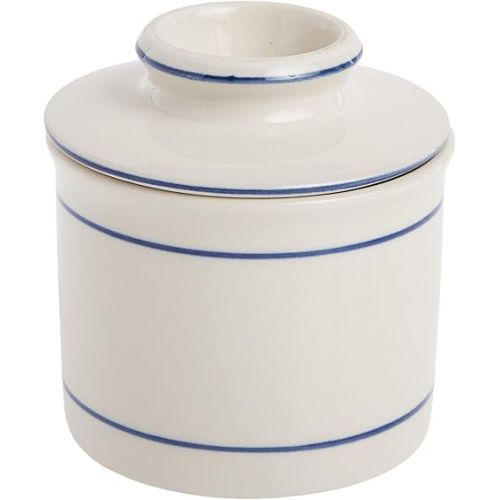  Norpro Glazed Stoneware Butter Keeper,White