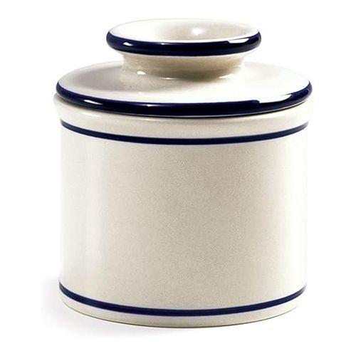  Norpro Glazed Stoneware Butter Keeper,White