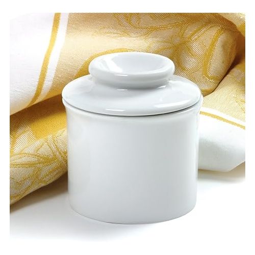  Norpro Porcelain Butter Keeper, White