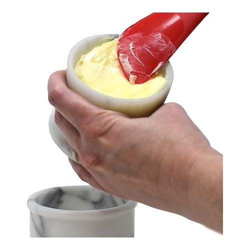  Norpro Marble Butter Keeper,Off-White