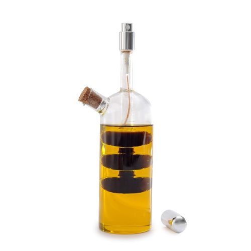  Norpro Oil Vinegar Cruet With Spritzer Hand-blown Glass Bottle And Sprayer 796
