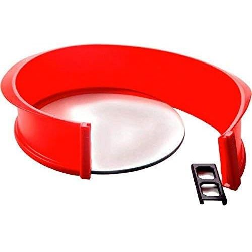  Norpro 3939 Silicone Springform Pan with Glass Base, 9in/23cm, As Shown