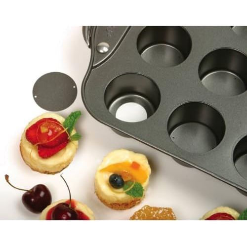  Norpro Nonstick Mini Cheesecake Pan with Handles, 12 Count