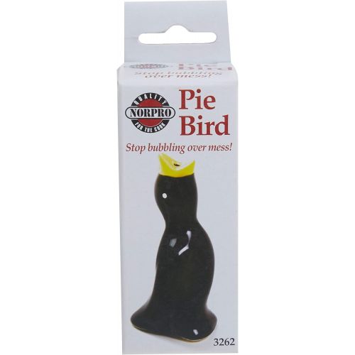  Norpro Ceramic Pie Bird, 4in/10cm tall, Black