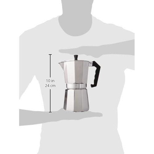  Norpro 8-Cup Espresso Maker, One Size, Silver