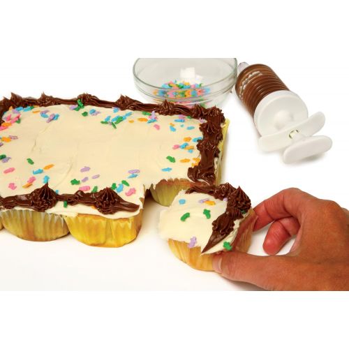  Norpro 3998 Nonstick 12-Cavity Linking Brownie Muffin Cupcake Cake Pan, Squares: Individual Serving Bakeware Products: Kitchen & Dining