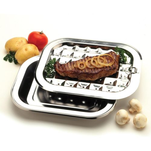  Norpro 273 Broil/Roast Pan Set, 12 inches, One Color: Kitchen & Dining