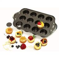 Norpro Nonstick Mini Cheesecake Pan with Handles, 12 count: Individual Serving Bakeware Products: Kitchen & Dining