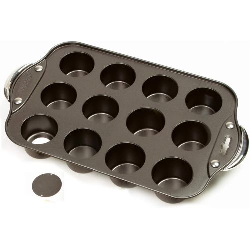  Norpro Nonstick Mini Cheesecake Pan with Handles, 12 count: Individual Serving Bakeware Products: Kitchen & Dining