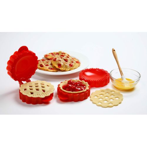  Norpro 1042 Lattice Mini Pie Mold, 4.5 x 5.75 x 2 / 11.5cm x 14.5cm x 5cm, As Shown: Baking Molds: Kitchen & Dining