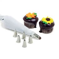 Norpro 8 Piece Cake/Decorating Set: Pastry Bag: Kitchen & Dining